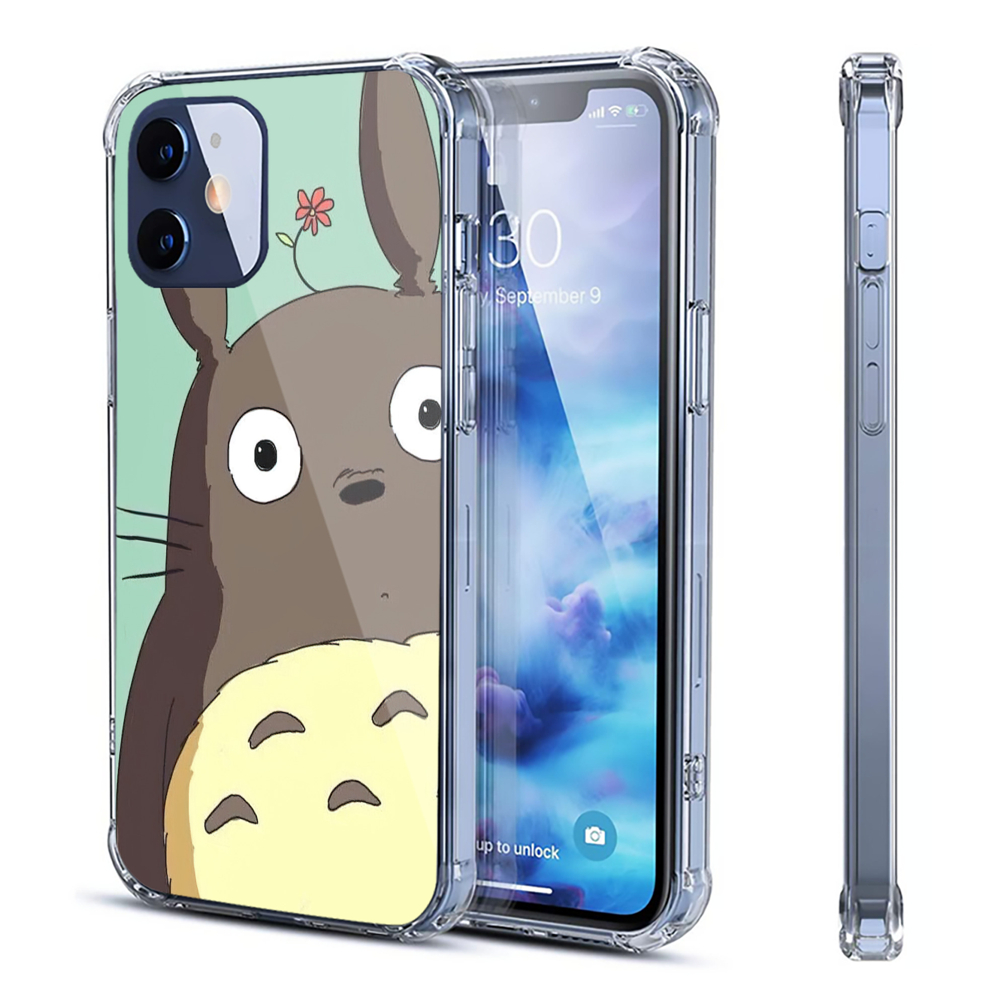 （画像用） となりのトトロ 草壁メイ 草壁サツキ My Neighbor Totoro Satsuki Kusakabe Mei Kusakabe 【iPhone 12シリーズ対応】透明スマホケース（クリアソフトケース）